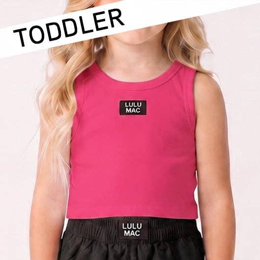HOT PINK TODDLER SOLID TANK