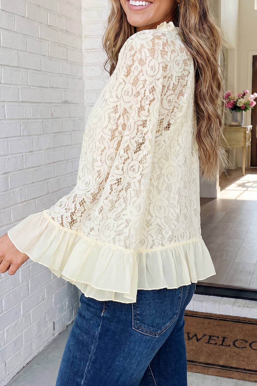 Ivory Lace Top