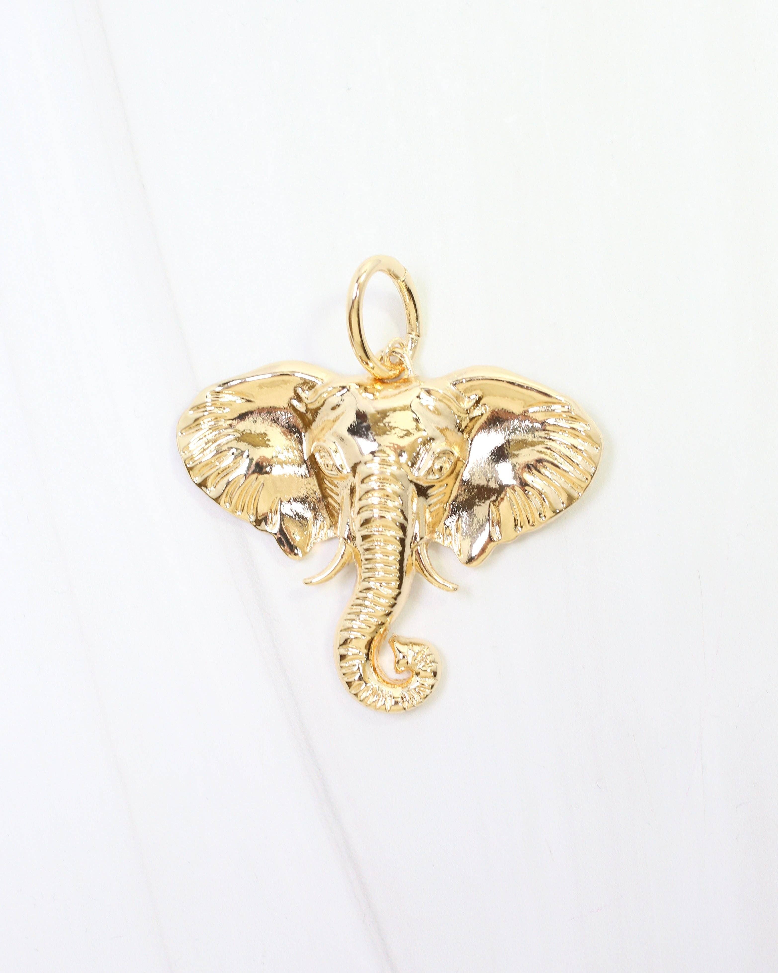 Chelsey Charm Elephant Gold