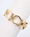 Ely Horsebit Chain Bracelet Gold: Default