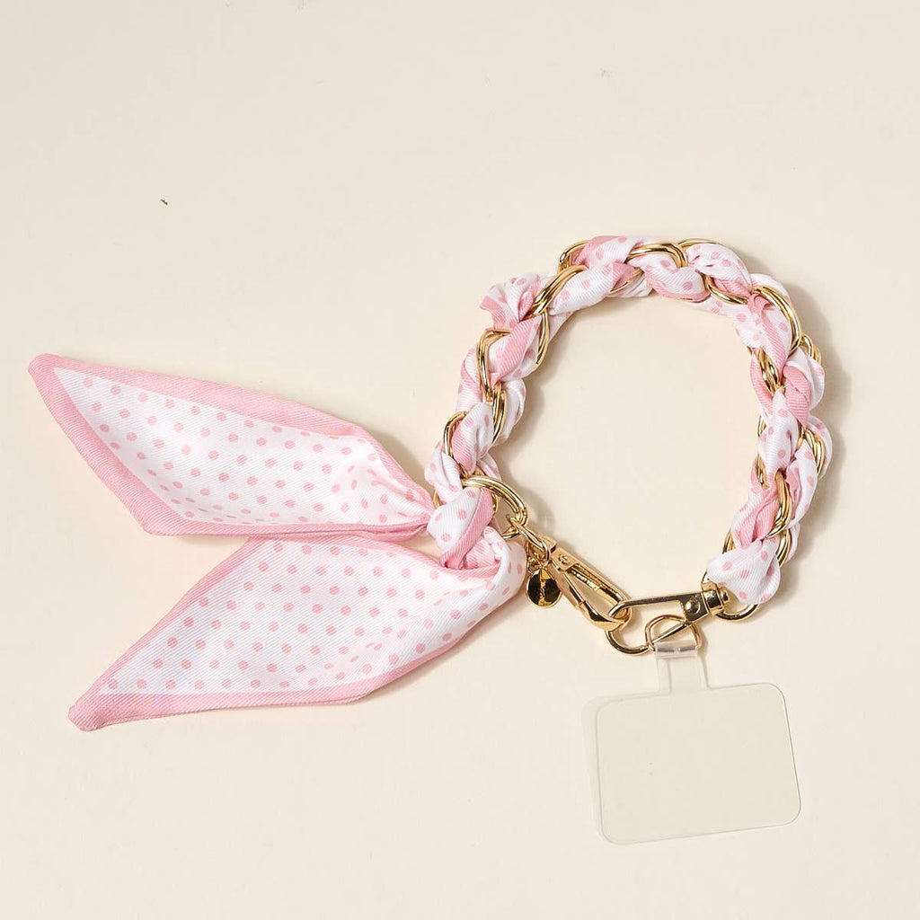 Call Me Later Phone Scarf–Sugar Dot