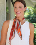 Henley Horsebit Buckle Scarf Orange: Default