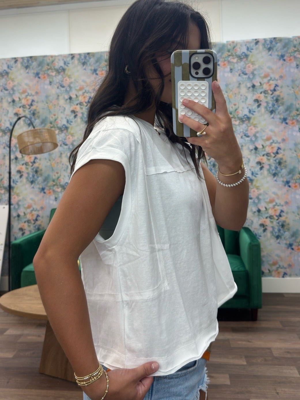White Effortless Tee