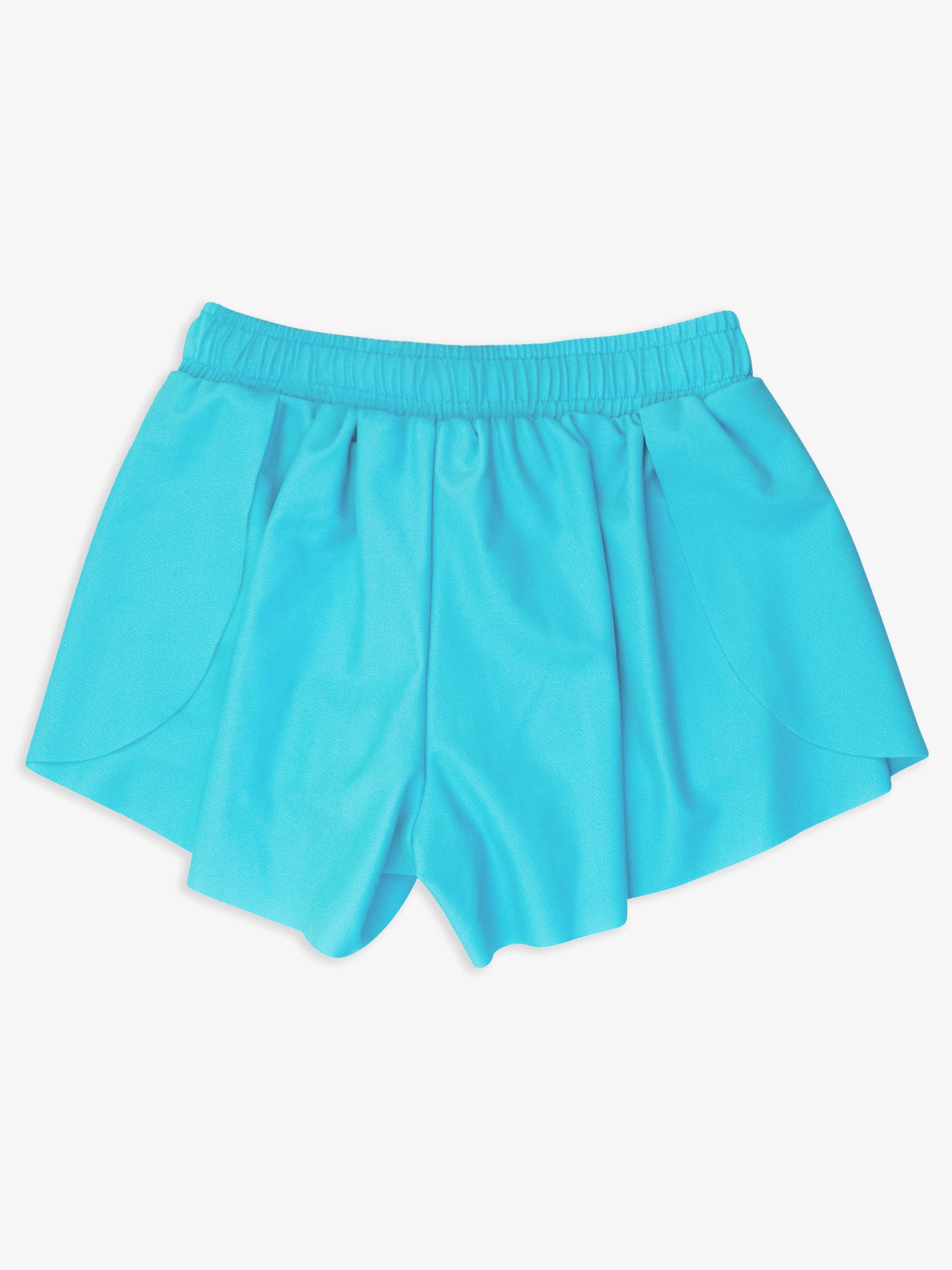 Girls Bright Aqua Active Butterfly Shorts