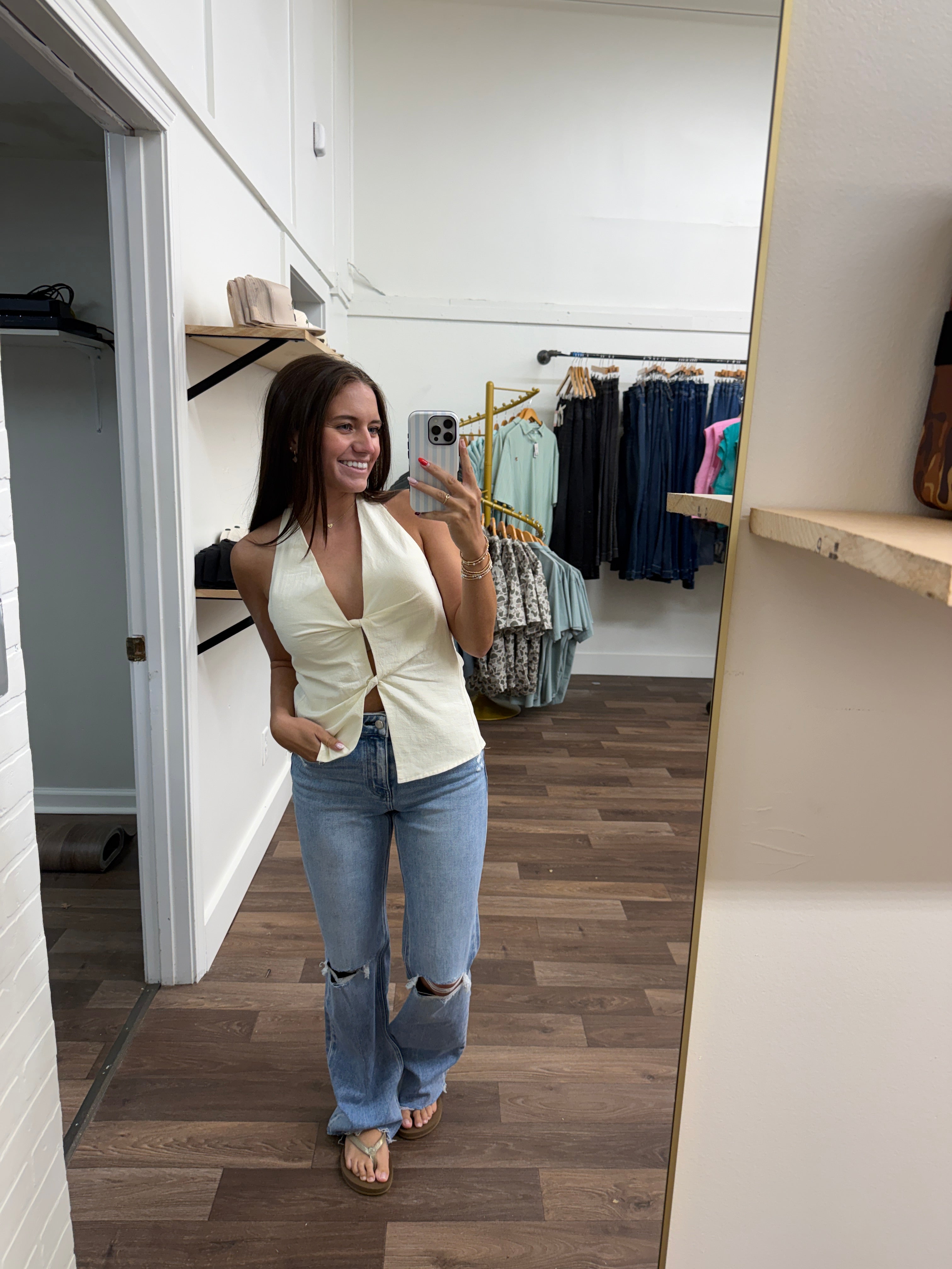 Cutout halter top