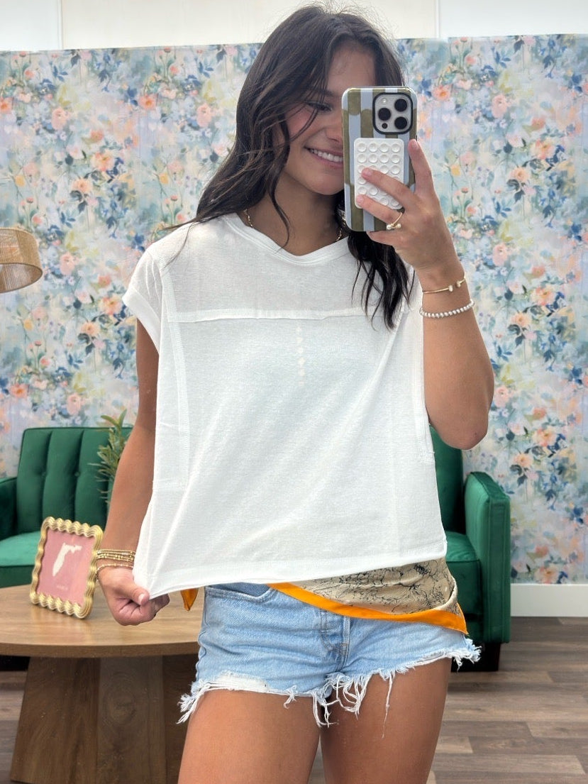 White Effortless Tee