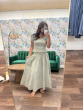 Brown multi color skirt