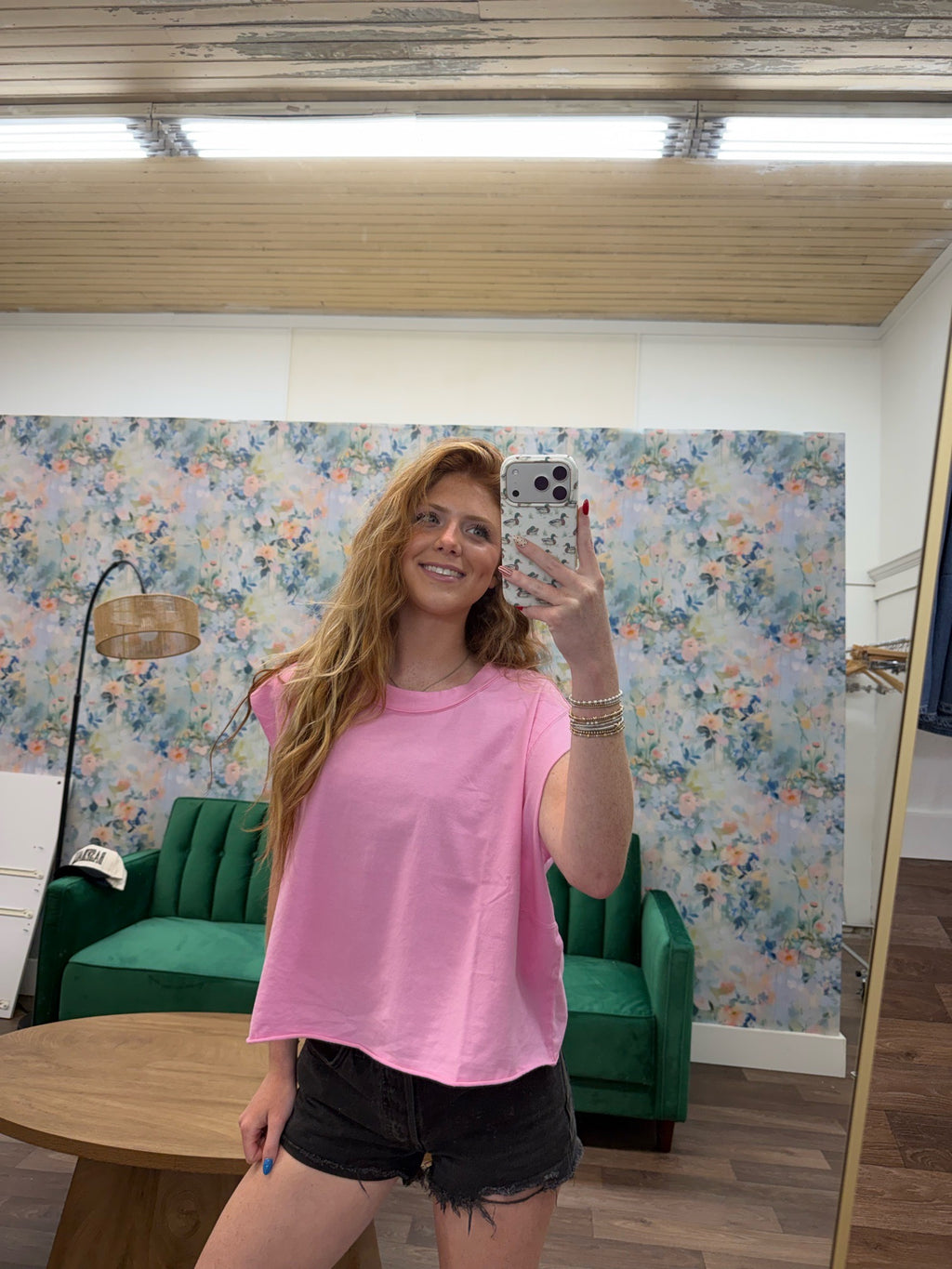 Pink Effortless Tee