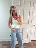 Denim Bow Jeans