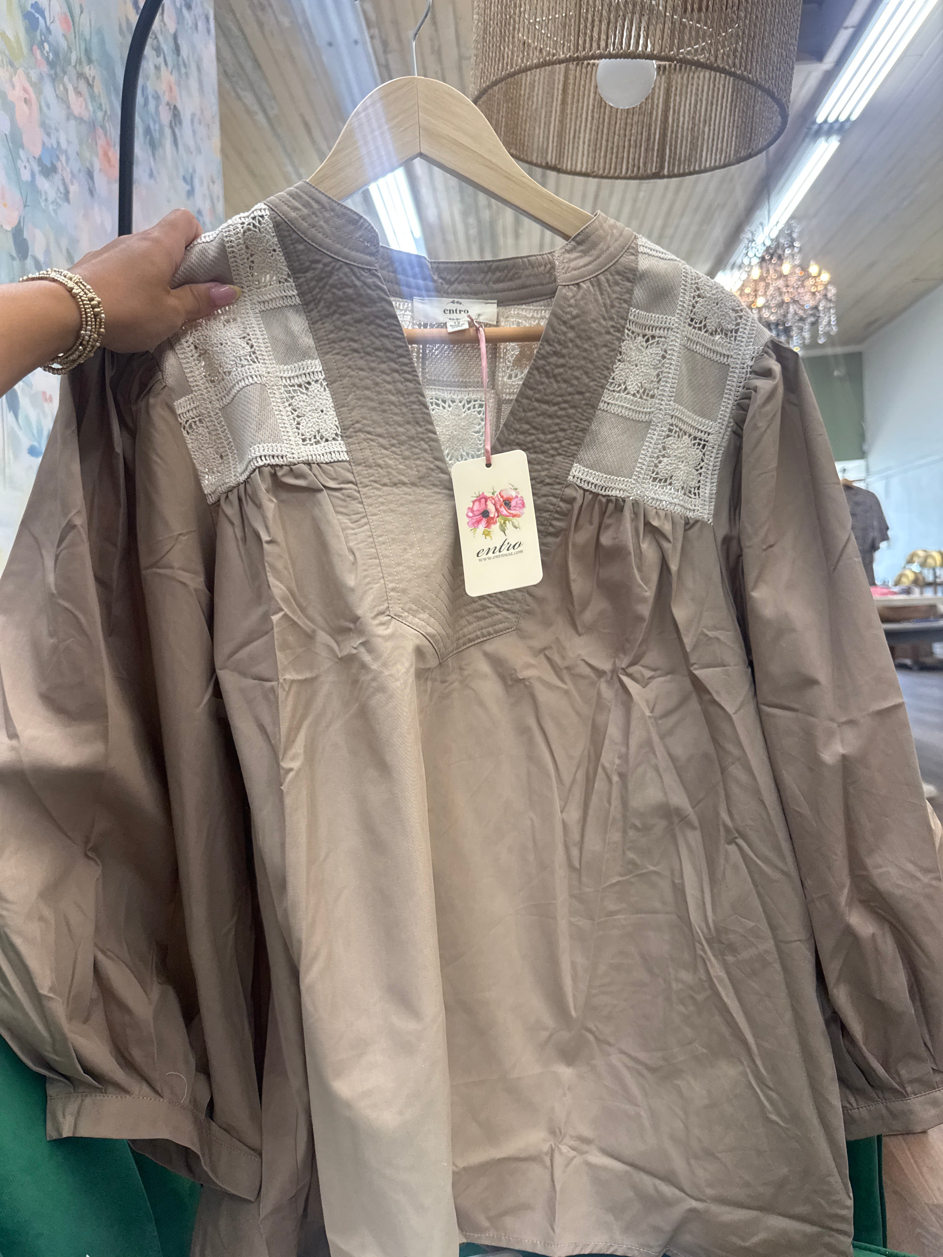 Light brown blouse