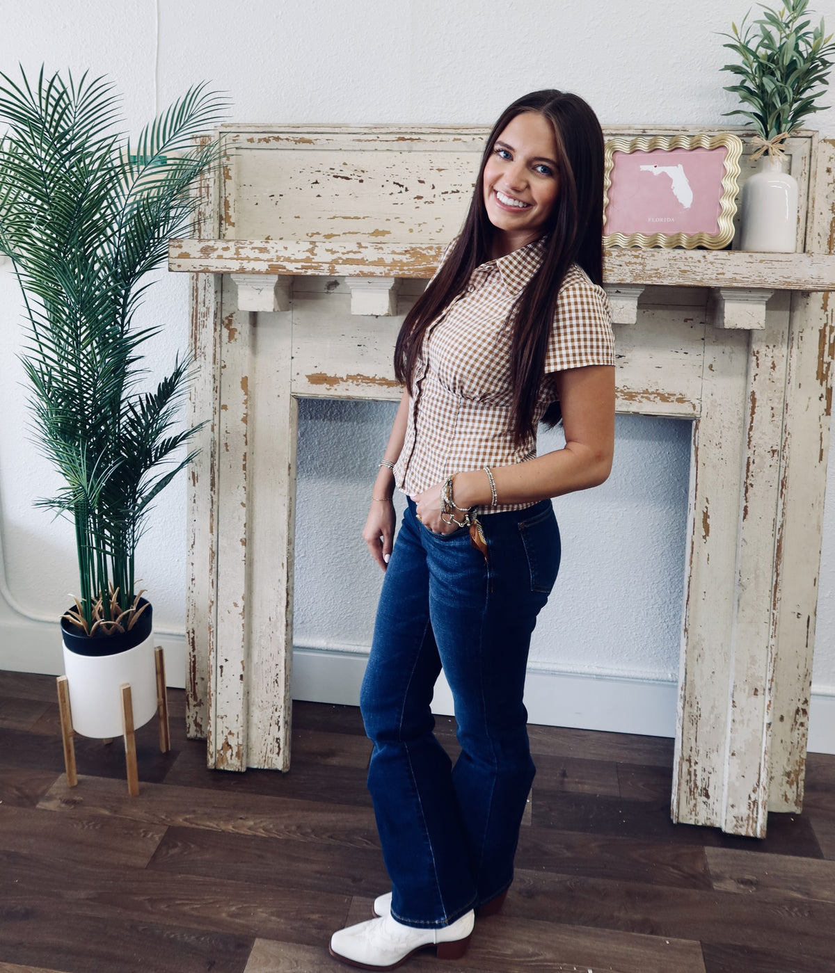 Petite Judy Blue Dark Wash Bootcut Jeans
