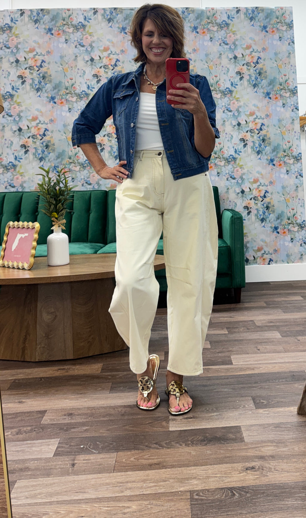 Ecru White Wide Leg Barrel Jeans