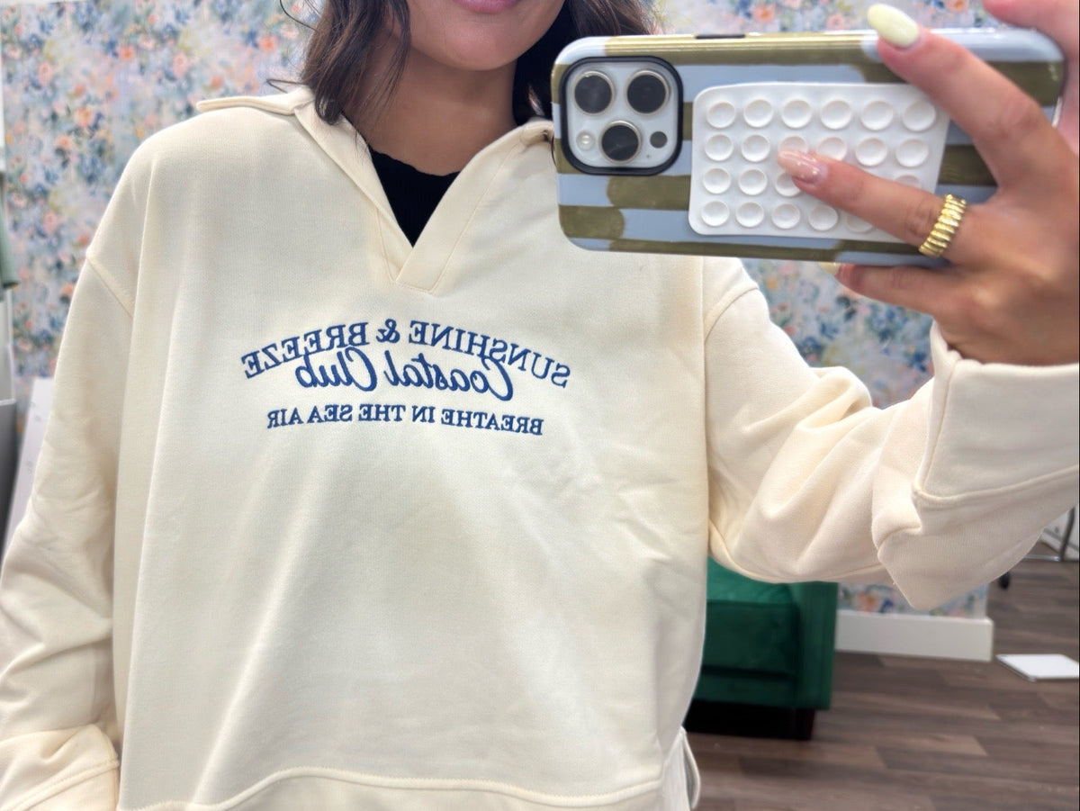 Coastal Club Collard sweatshirt