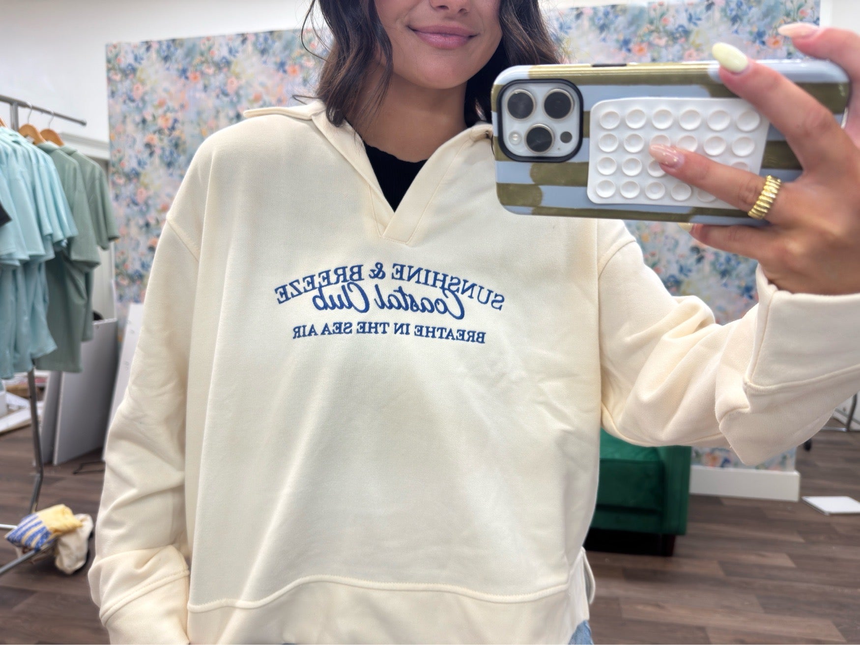 Coastal Club Collard sweatshirt