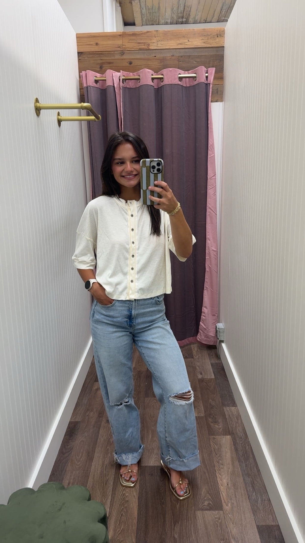 The Everyday Button Top