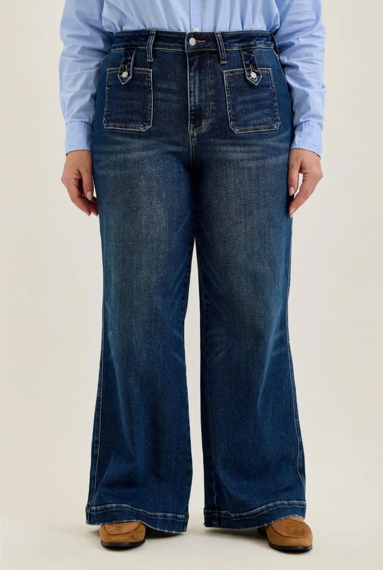HW Lux retro wide jeans plus