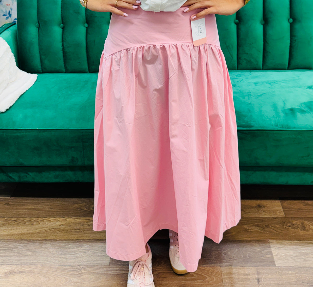 Blush Pink Breeze Maxi Skirt