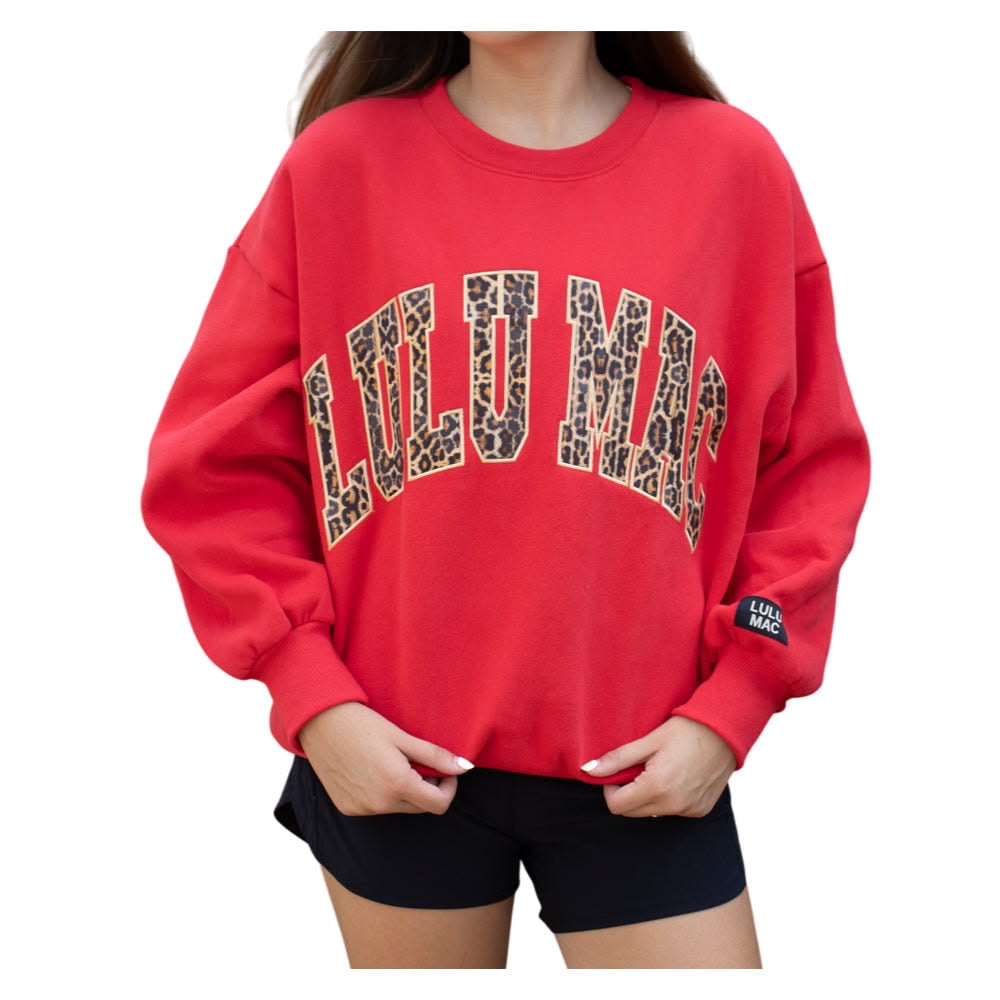Red Cheetah Lulu Mac Sweatshirt