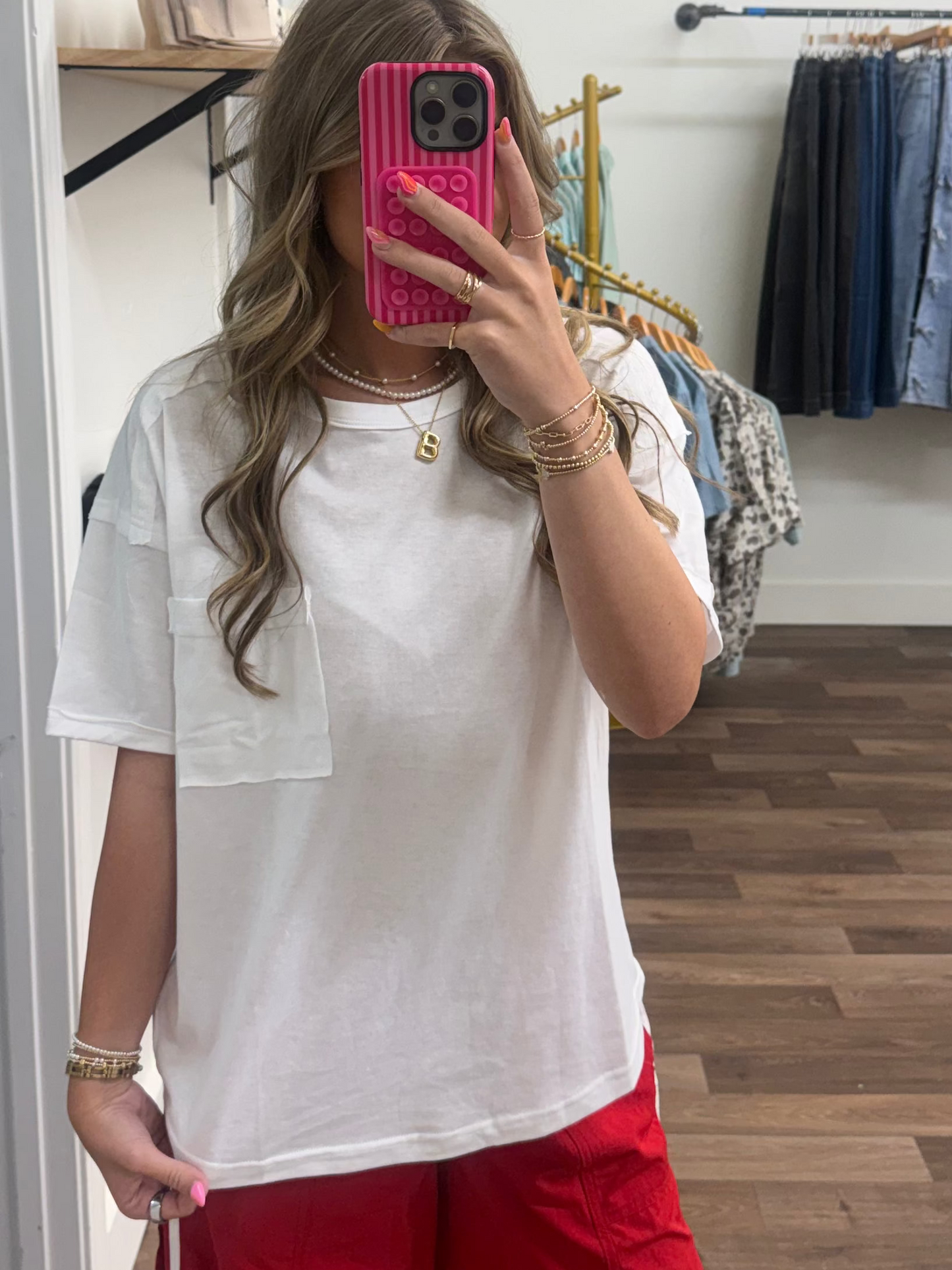 Everday tee with pocket