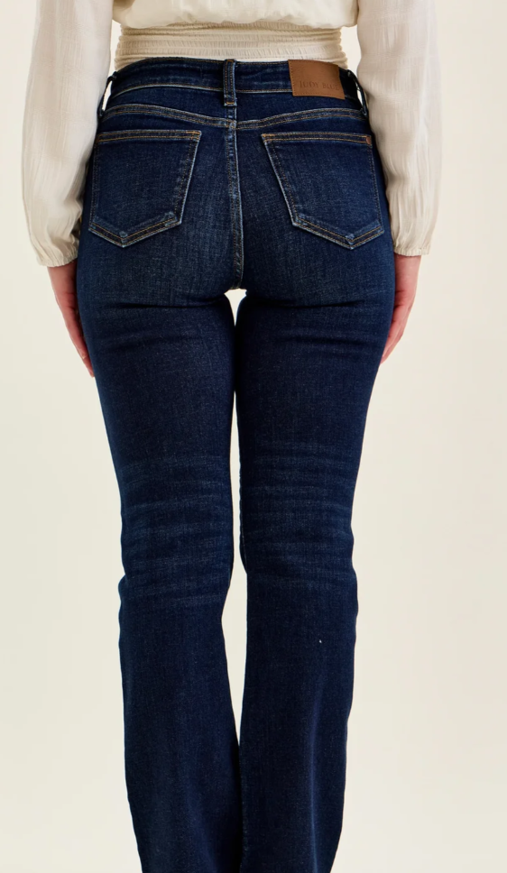 Petite Judy Blue Dark Wash Bootcut Jeans