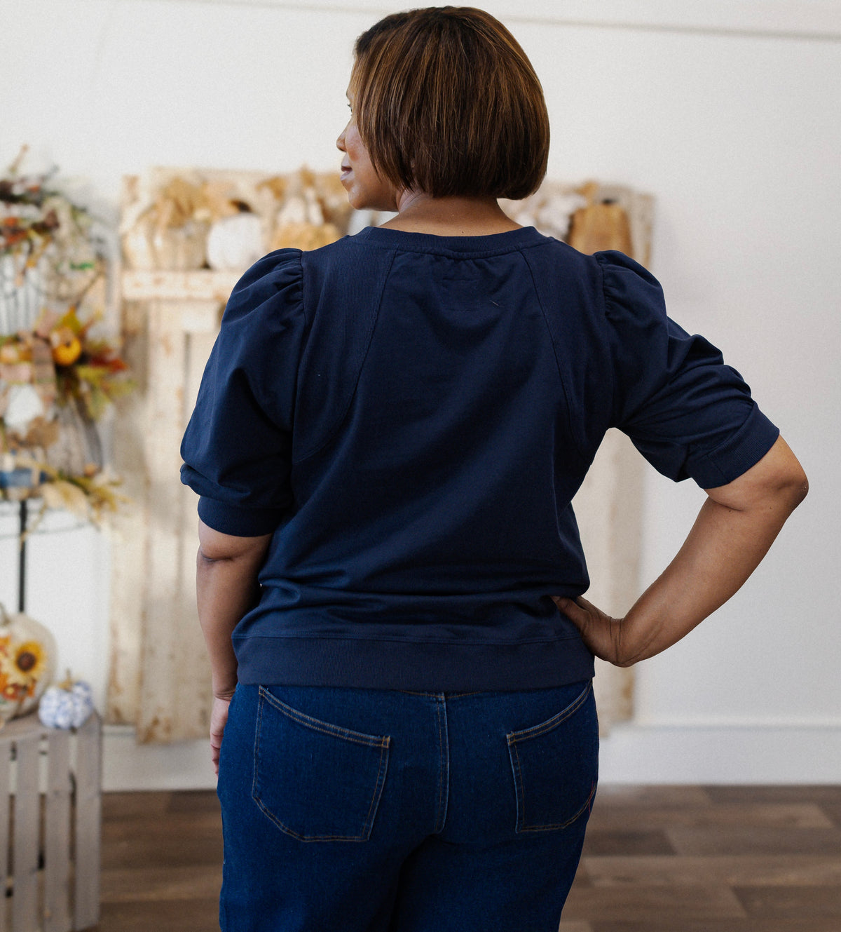 Curvy Denim Cropped Pants