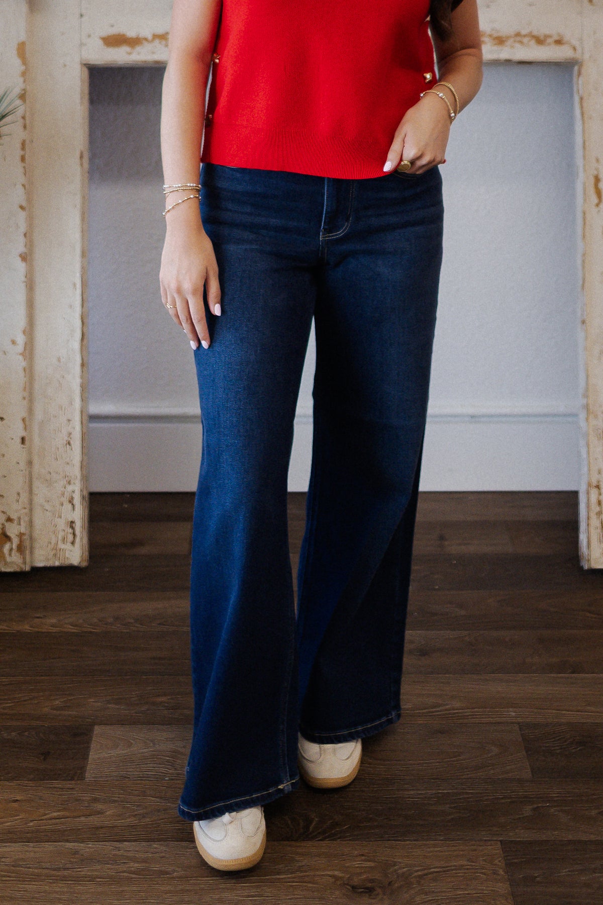 Petite Judy Blue Retro Wide DK Twilight Blue