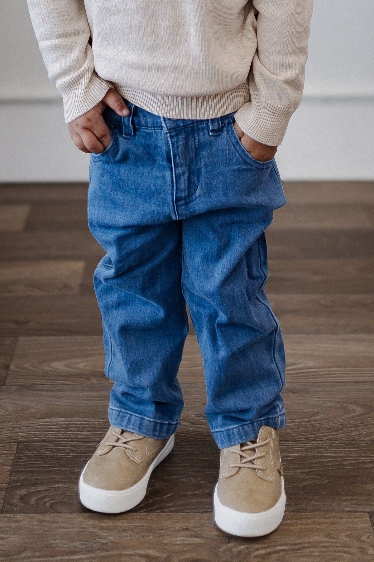 Boys RuggedButts Medium Wash Stretch Denim Straight Jeans