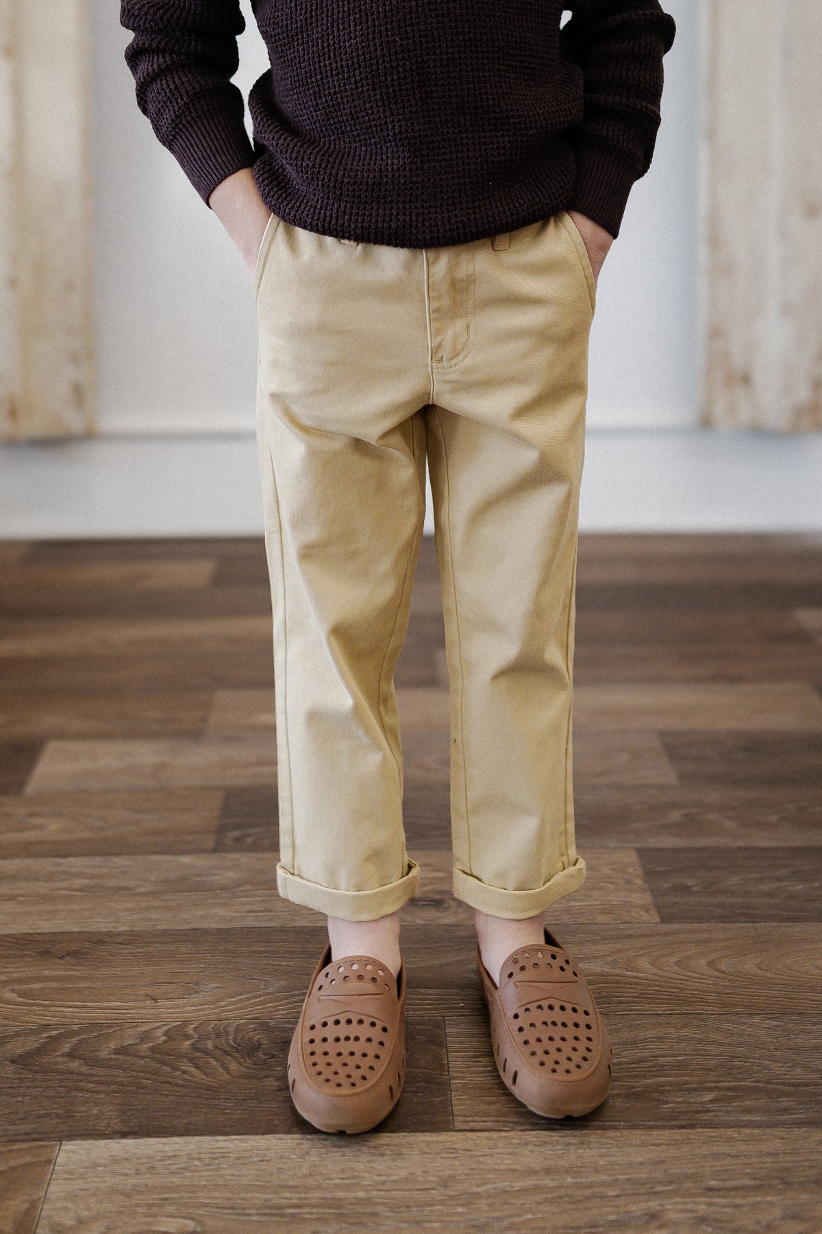 Hope and Henry Boys Khaki Chinos