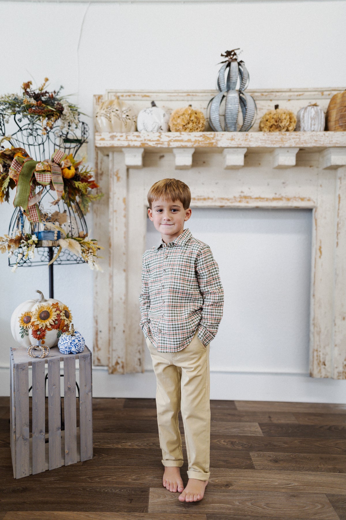Boys’ RuggedButts Plaid Button-Down Shirt