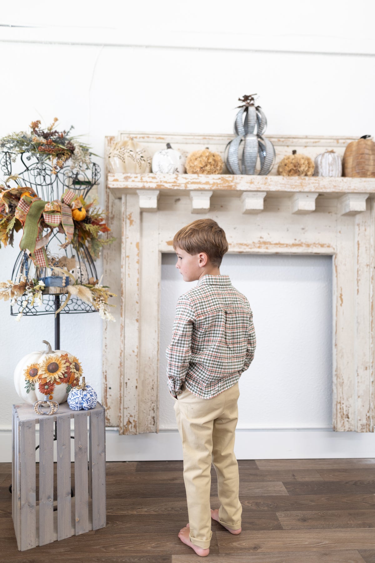 Boys’ RuggedButts Plaid Button-Down Shirt
