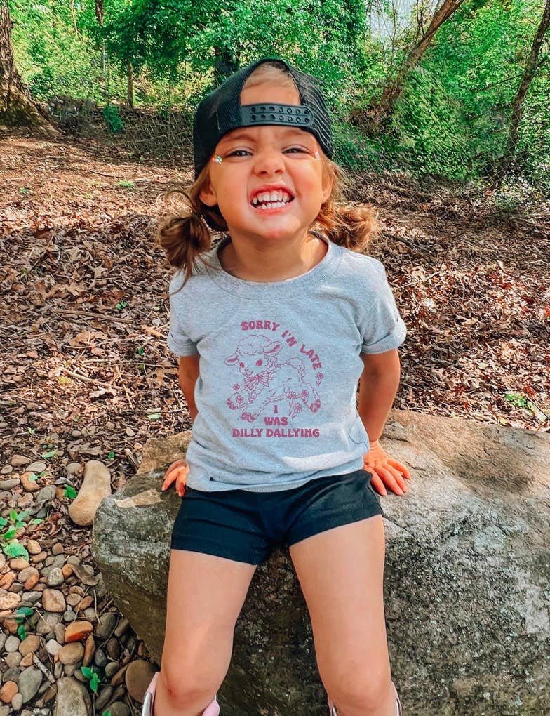Dilly Dallying Kid's Tee White