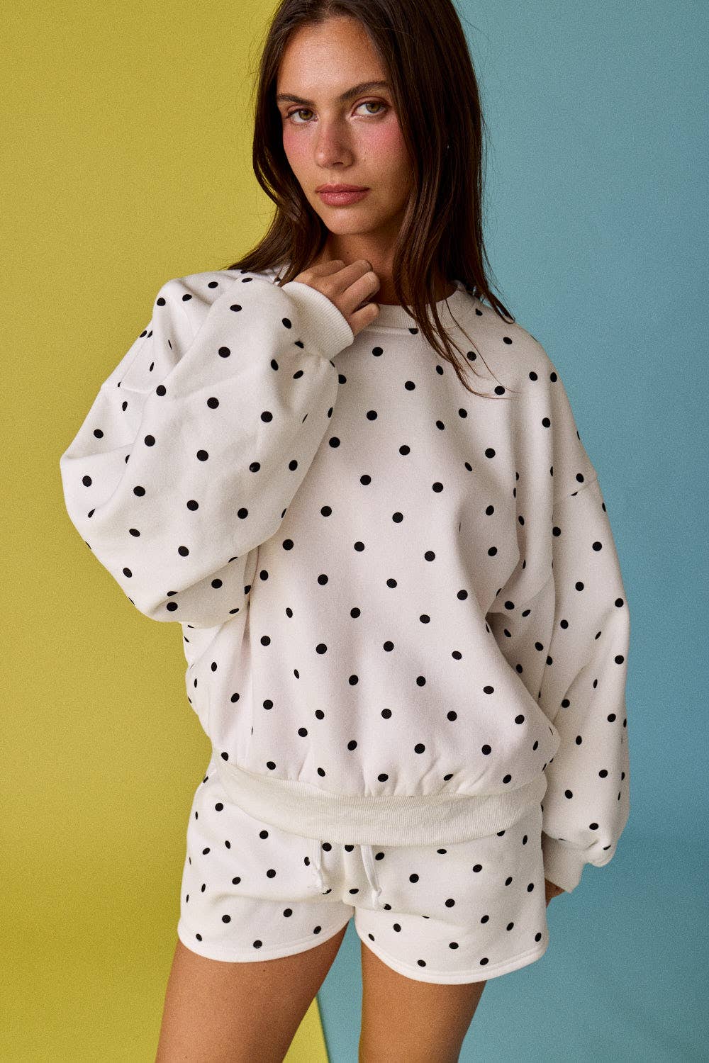 Polka Dot Fleece Set