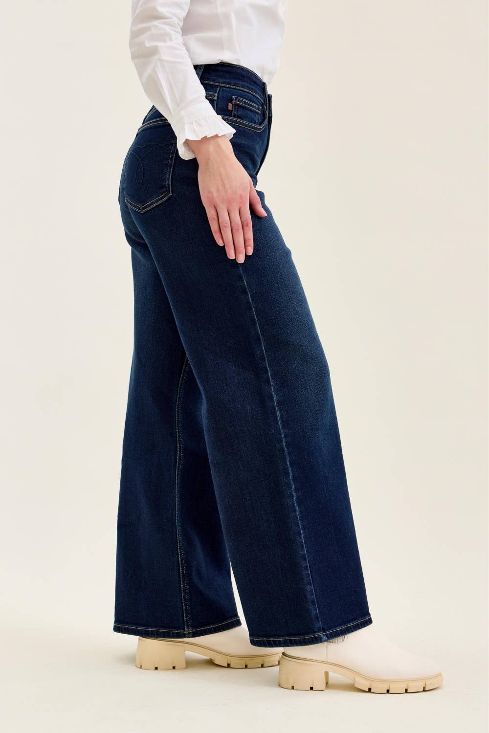Judy Blue Retro Wide DK Twilight Blue:7(28)