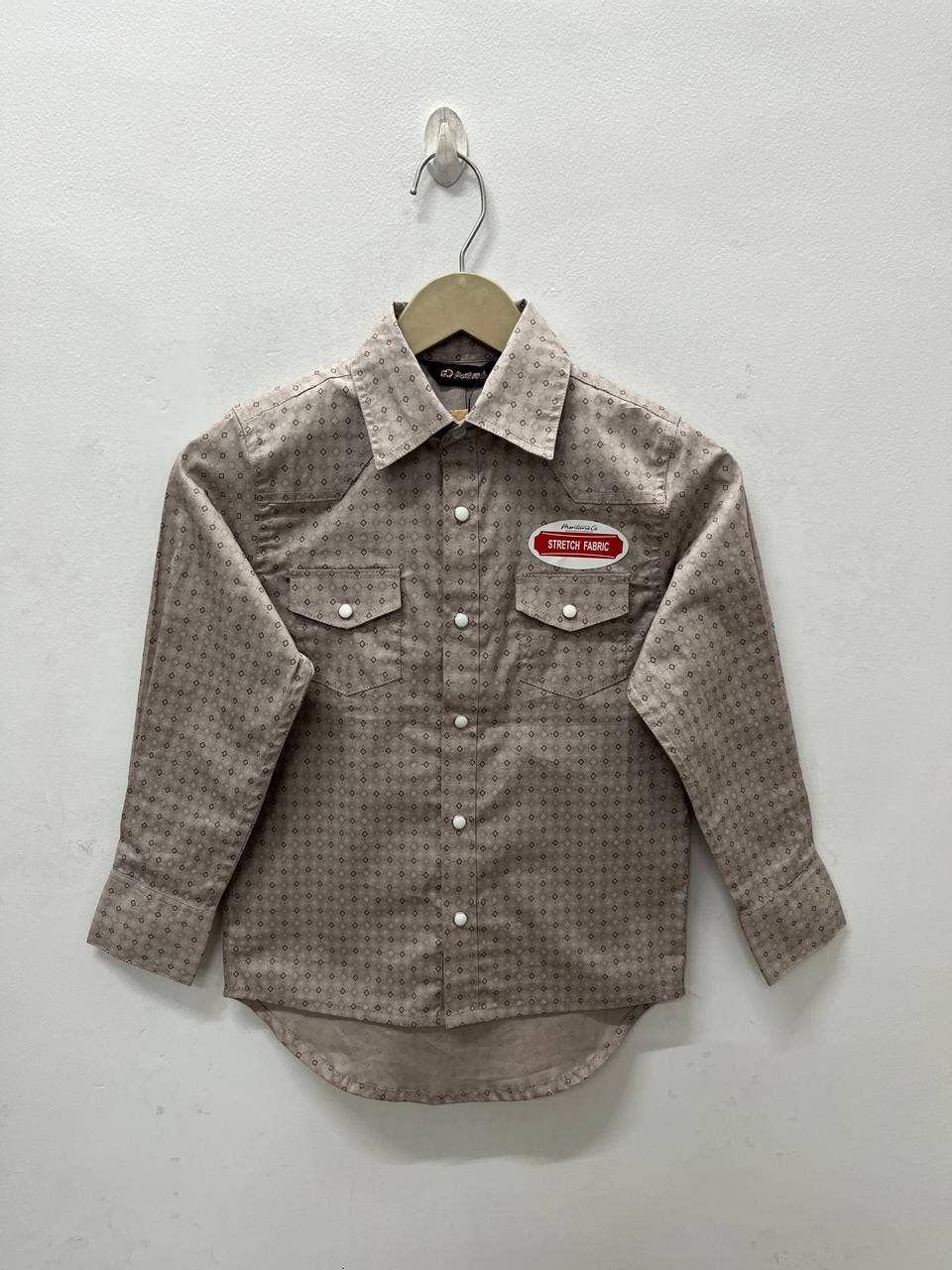 Boys’ Western Pearl Snap Stretch Shirt