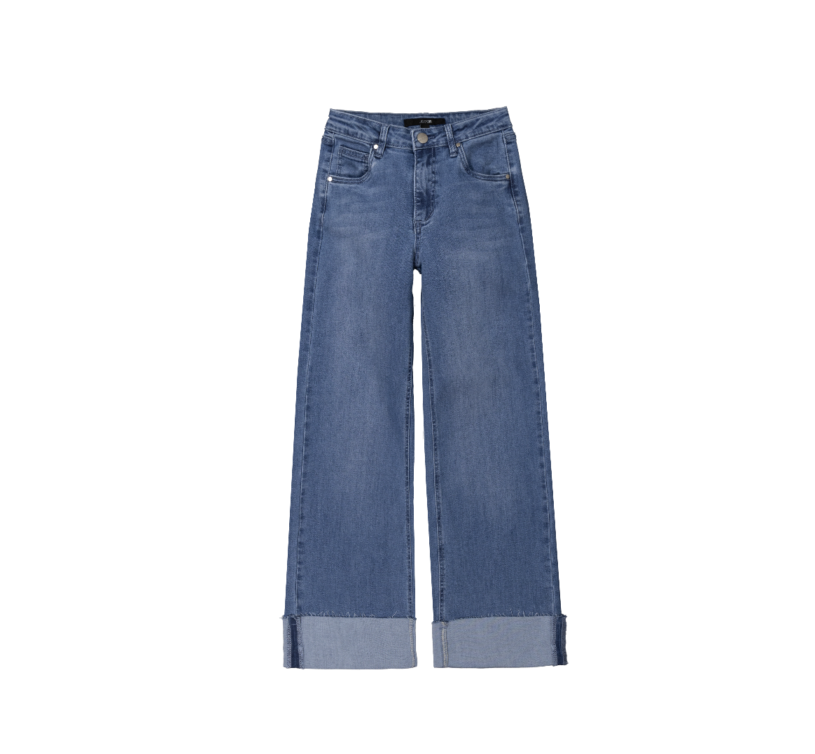 GIRLS MIA WIDE LEG DENIM W LARGE CUFFS