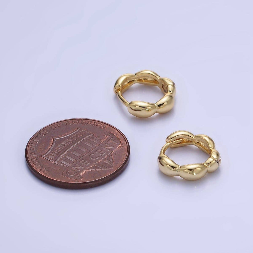 14K Gold Filled 11mm Bubble Cartilage Huggie Earrings | AB1351