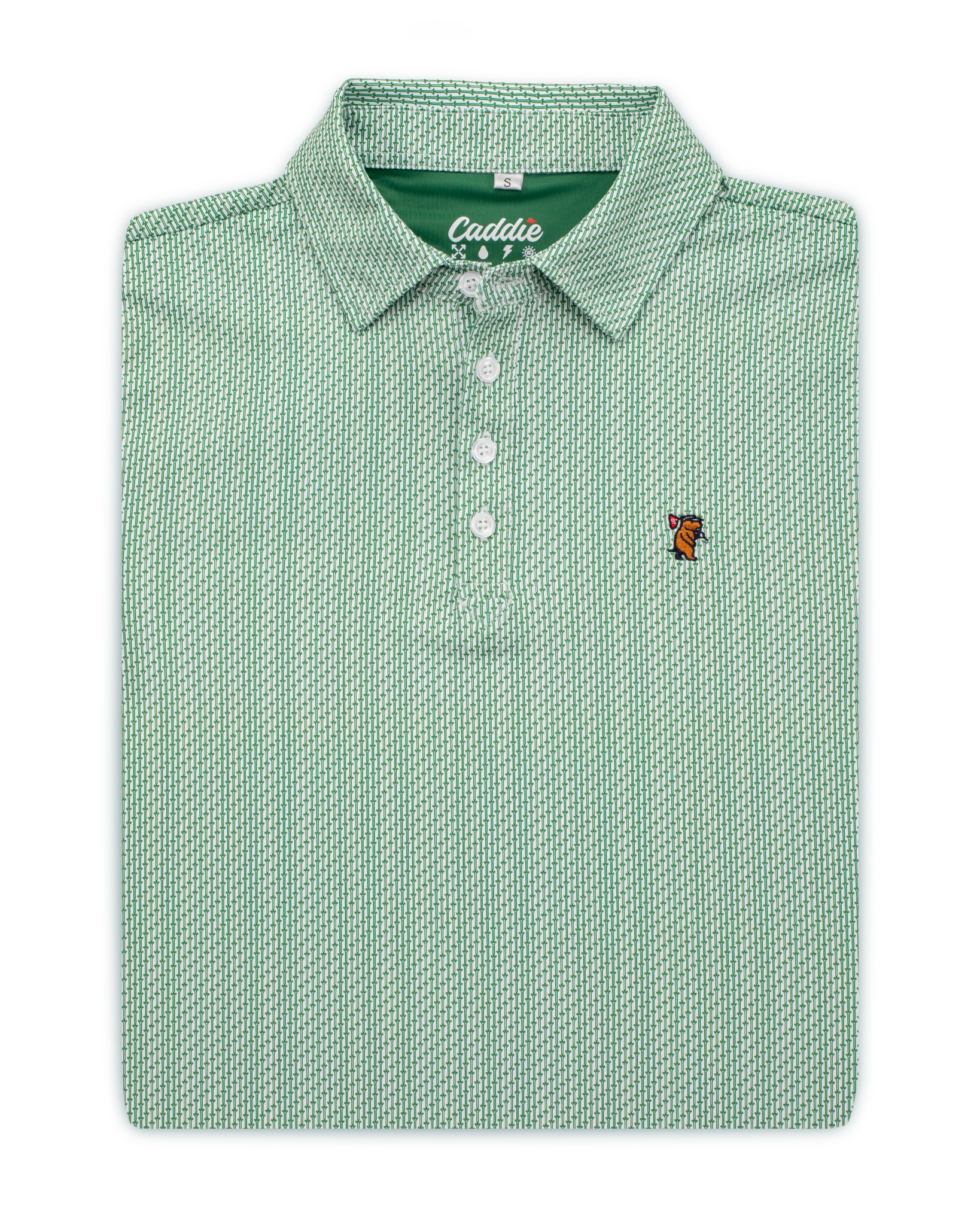Caddie Green Tee Polo