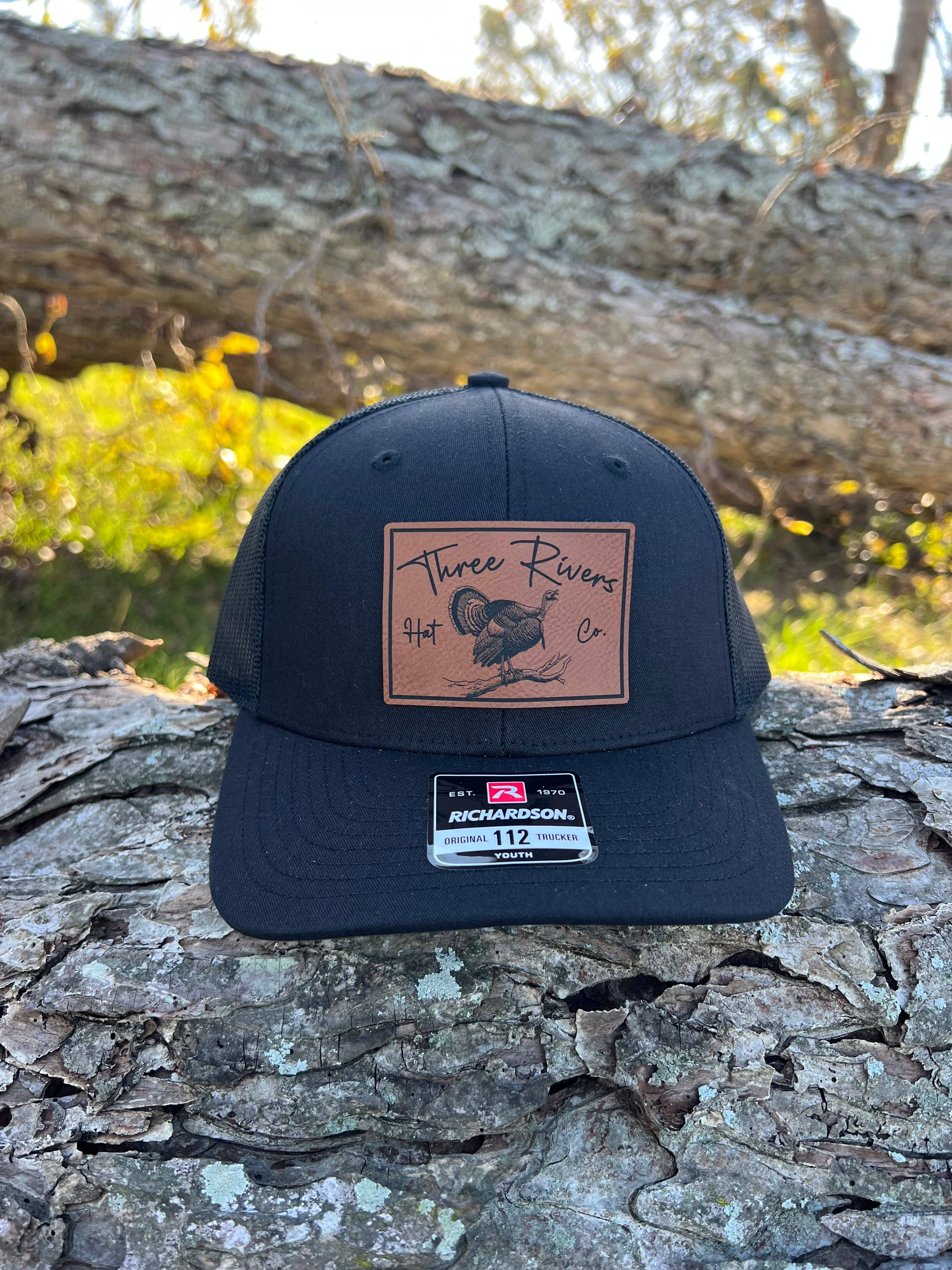 YOUTH - Gobbler on the Roost - Richardson 112 Trucker 6 panel: Heather Gray/White