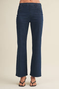 Shirred Contour Flare Leg Pants