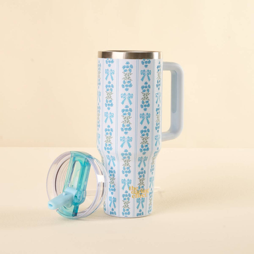 40 oz Lifestyle Flip Straw Tumbler–Oh So Fancy Blue