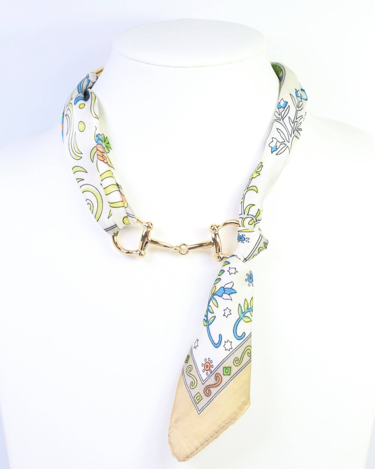 Lana Horsebit Scarf Necklace Blue Multi: Default