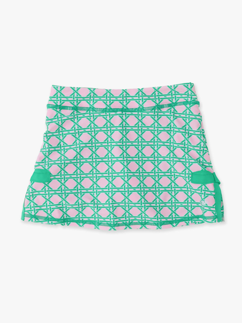 Girls Pink Coastal Cane Active Bow skort