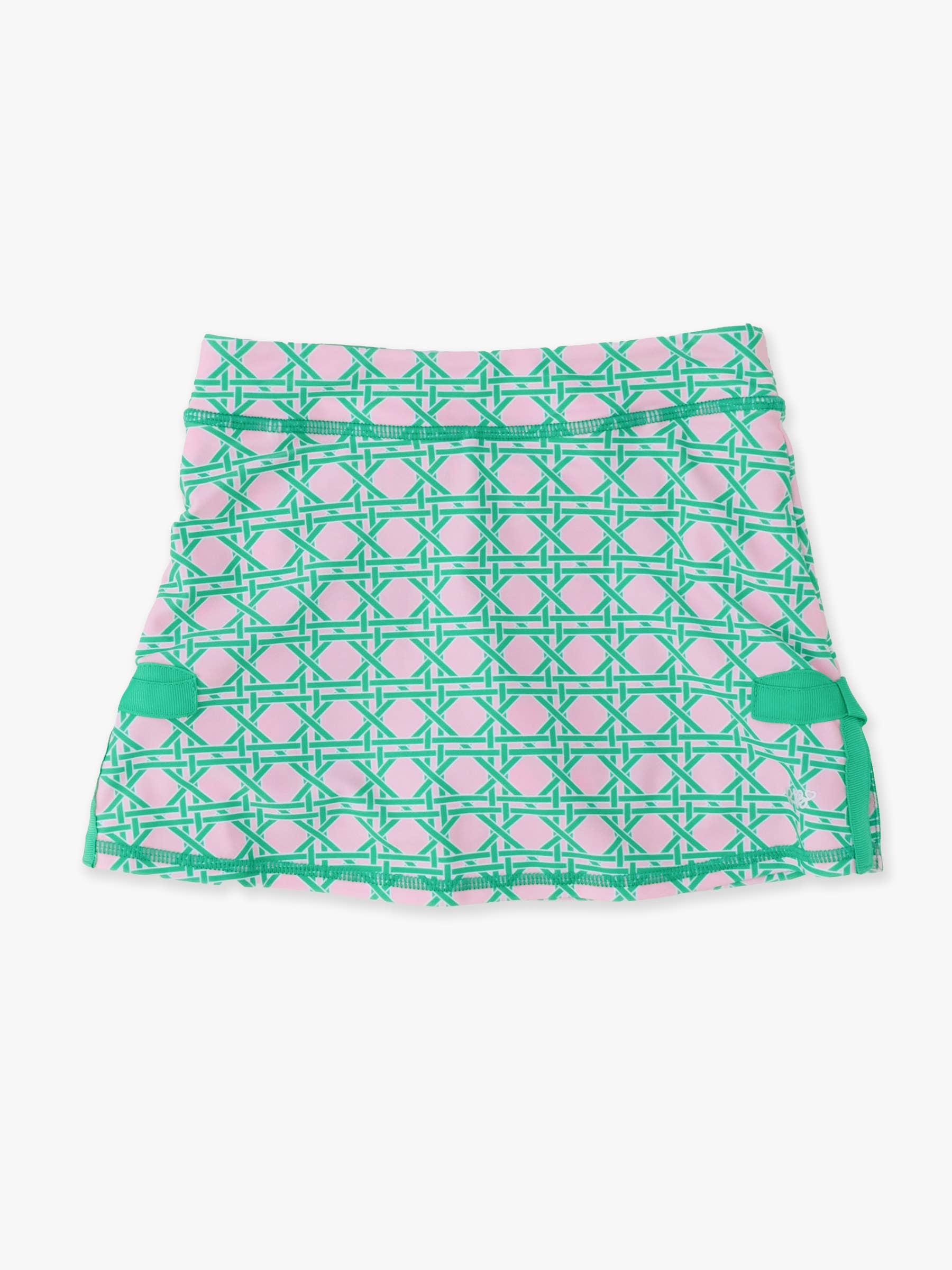 Girls Pink Coastal Cane Active Bow skort