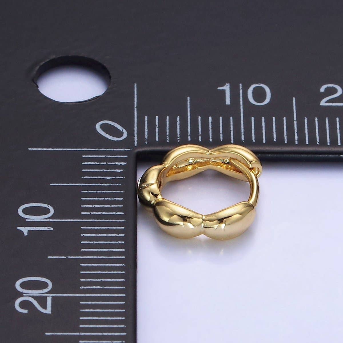 14K Gold Filled 11mm Bubble Cartilage Huggie Earrings | AB1351