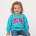 Toddler Sweatshirt Blue/Hot pink