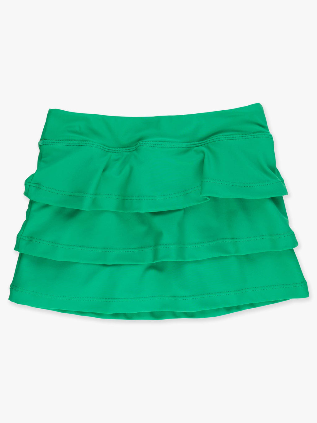 Girls Bright Green Tiered Active Skort