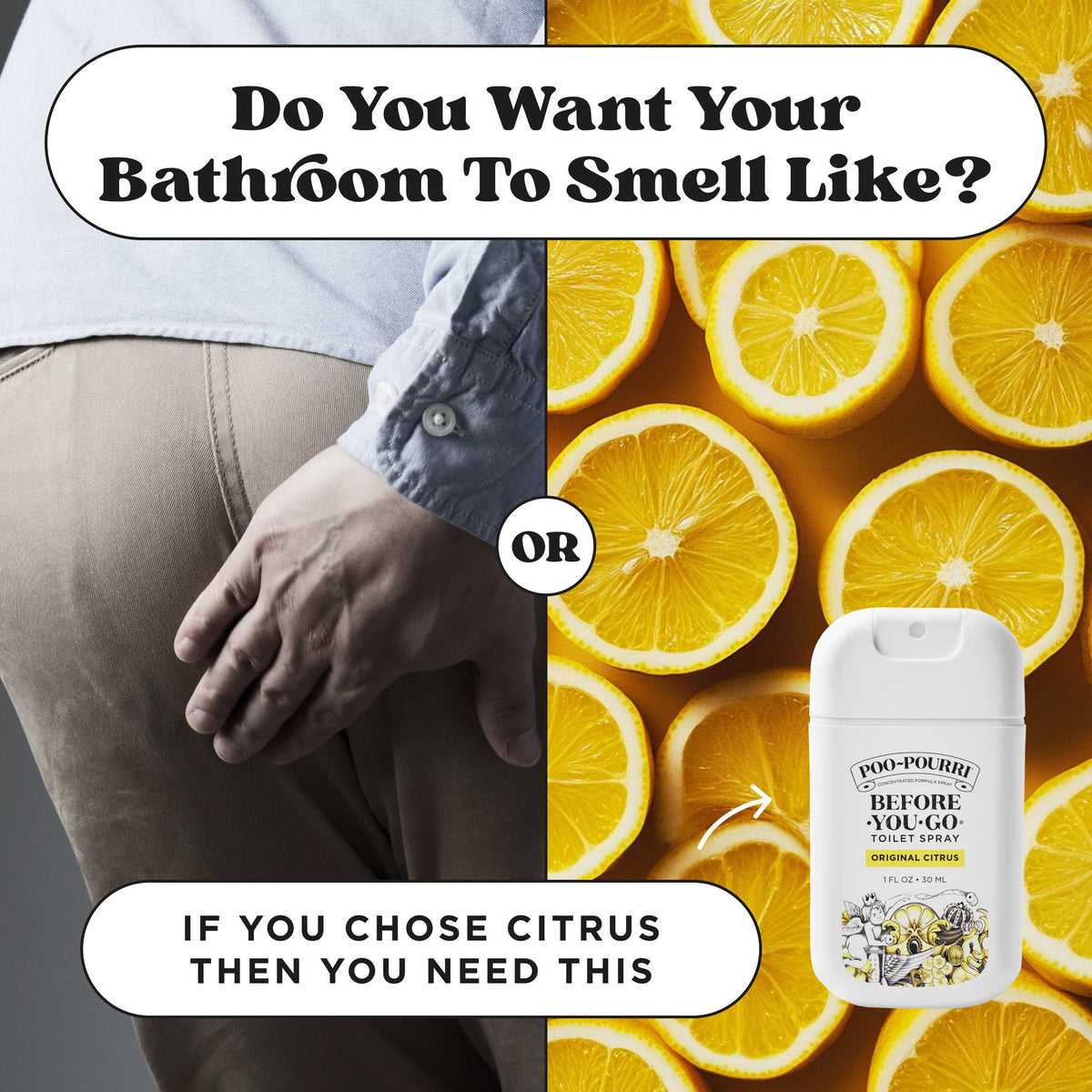 Poo~Pourri 1oz Pocket Sprayer 32ct 4 Tray - Original Citrus