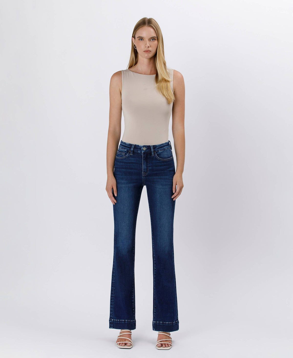 Flying Monkey HIGH RISE TROUSER HEM BOOTCUT JEANS