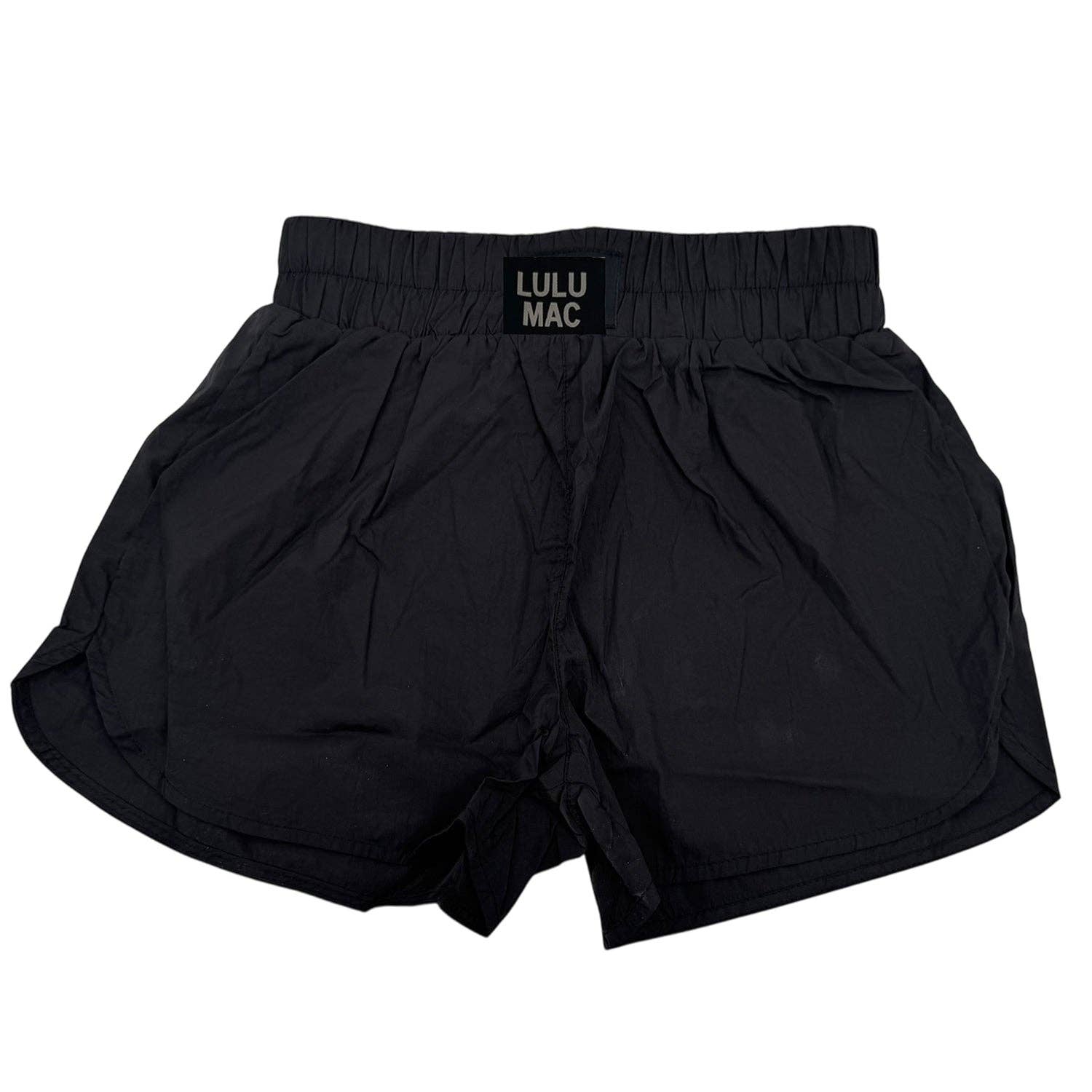 LM-KSH-1000-SHORT BLACK KIDS SOLID SHORT: Black / Youth Medium