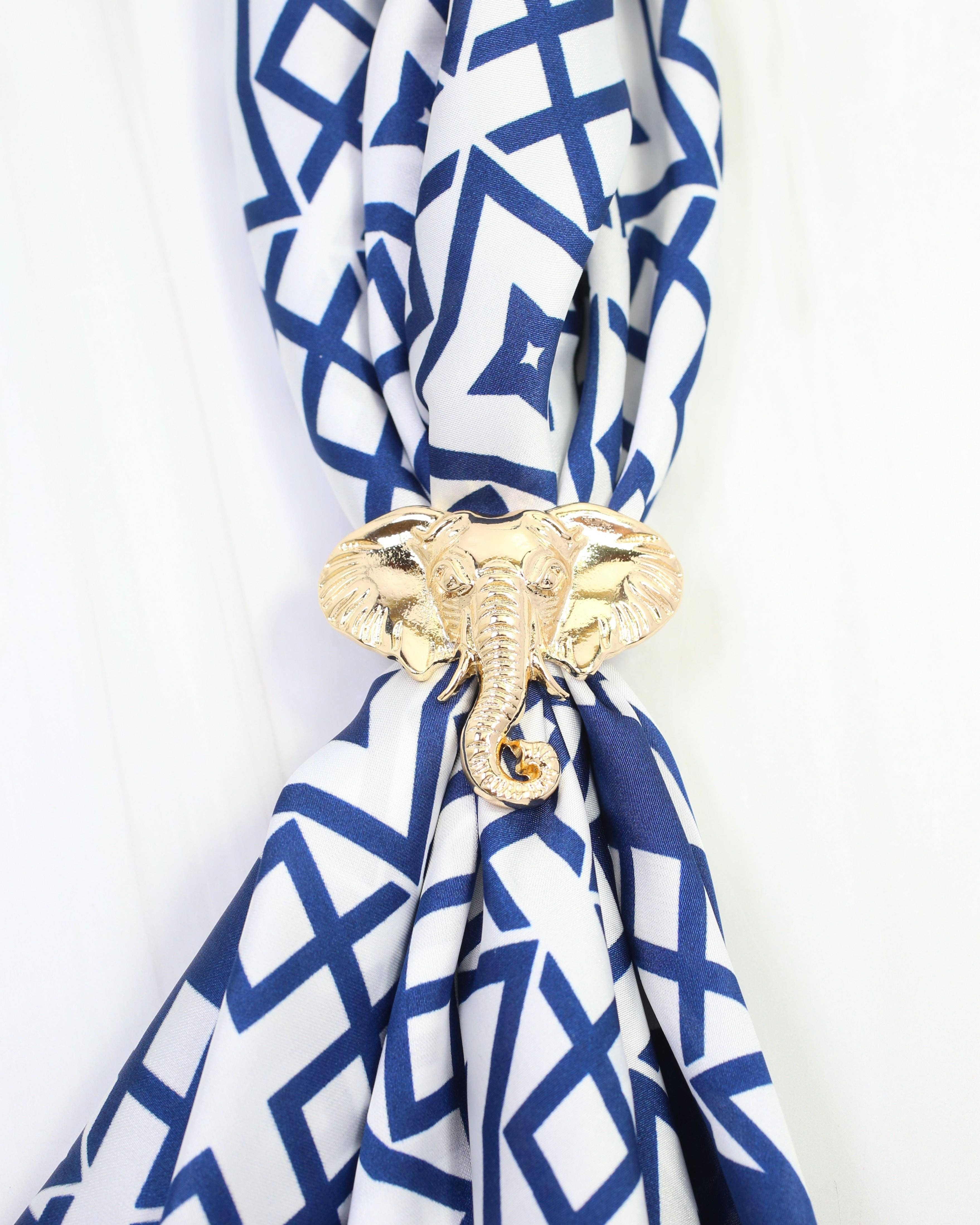 Sally Scarf Slide Elephant Gold